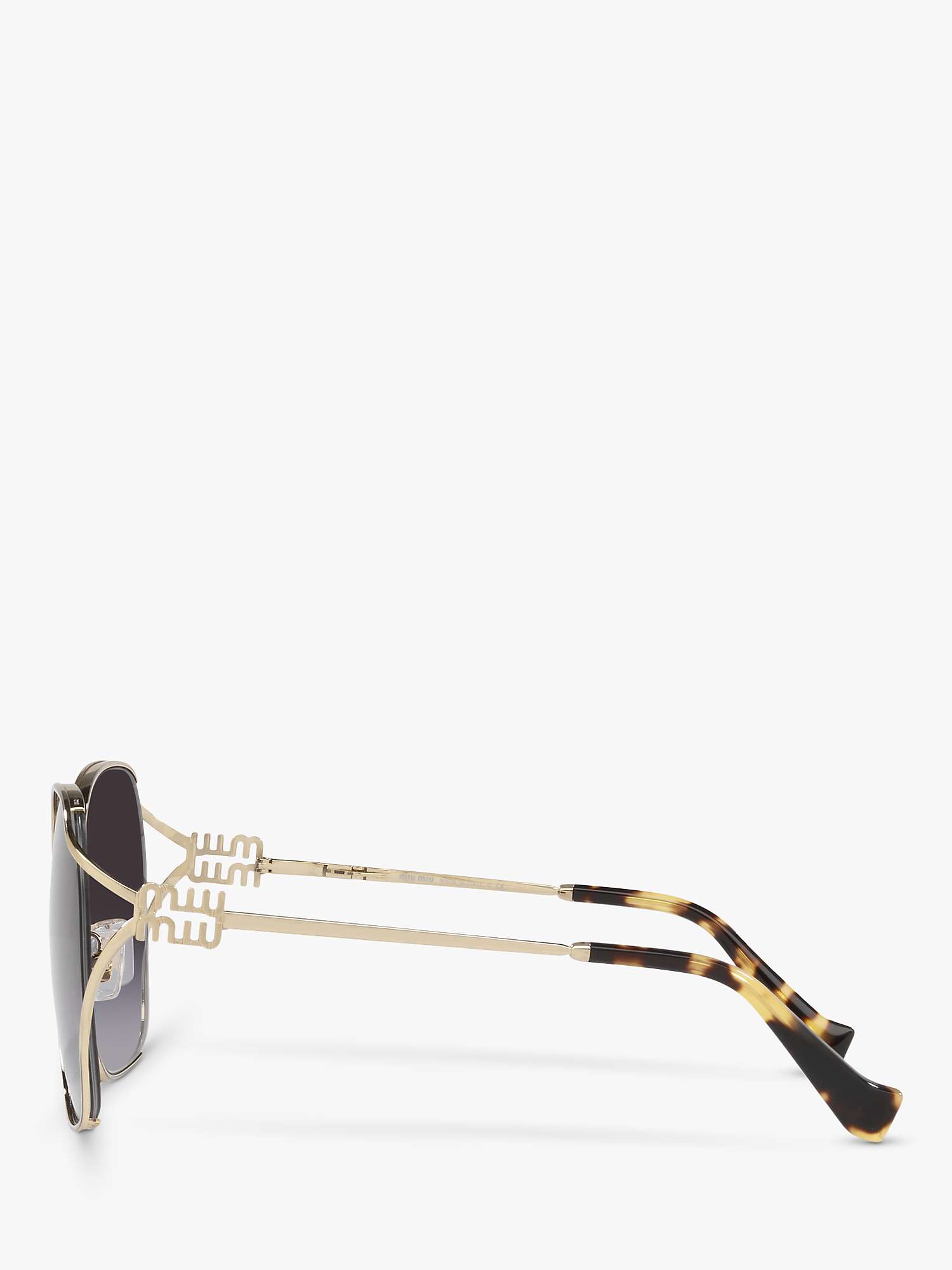 Buy Miu Miu MU 52WS Women's Irregular Sunglasses Online at johnlewis.com