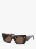 Prada PR 13ZS Women's Cat's Eye Sunglasses, Havana/Brown