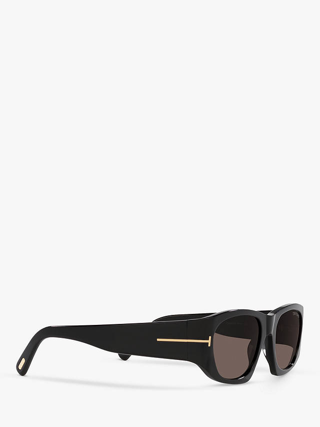 TOM FORD FT0987 Unisex Cyrille Square Sunglasses, Black