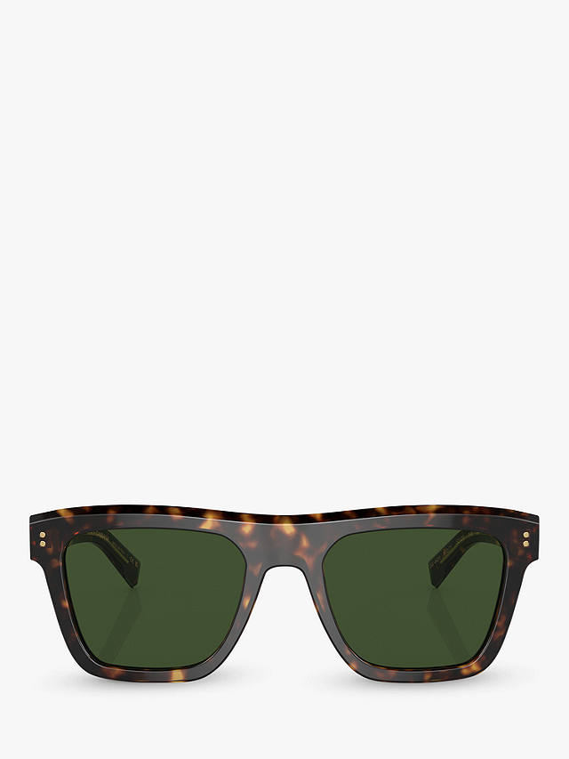 Dolce & Gabbana DG4420 Men's Square Sunglasses, Havana/Green