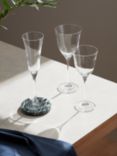 John Lewis Leckford Glass Champagne Flute, Set of 2, 170ml, Clear