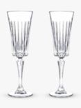 John Lewis ANYDAY Paloma Timeless Crystal Glass Champagne Flute, Set of 2, 210ml, Clear