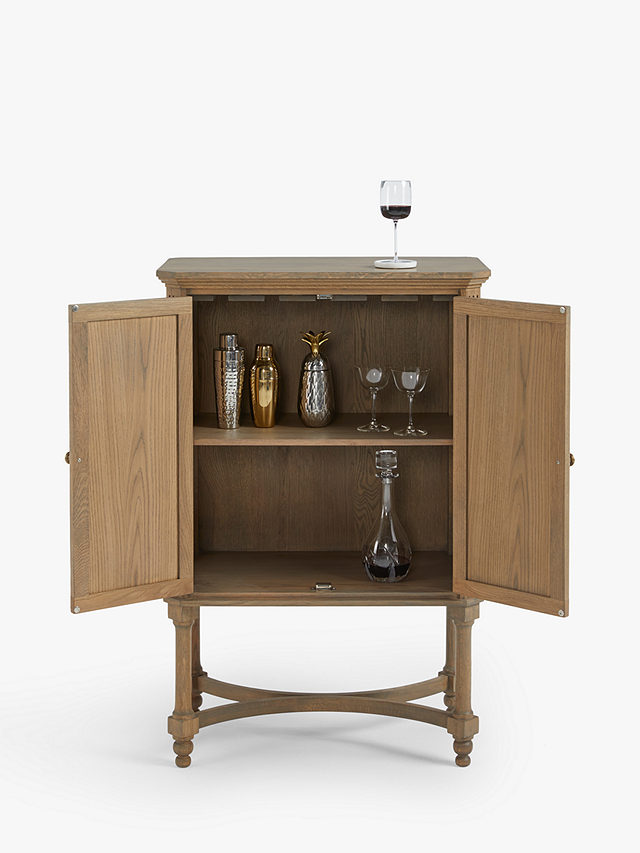 John Lewis Clemence Drinks Cabinet, Greyed Oak