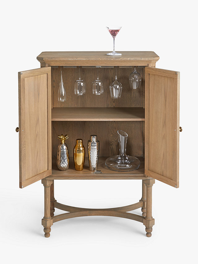 John Lewis Clemence Drinks Cabinet, Greyed Oak