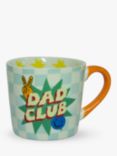 Eleanor Bowmer 'Dad Club' Bone China Mug, 300ml, Green/Multi