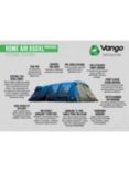 Vango Rome Air 650XL Package 6-Man Tent, Moroccan Blue