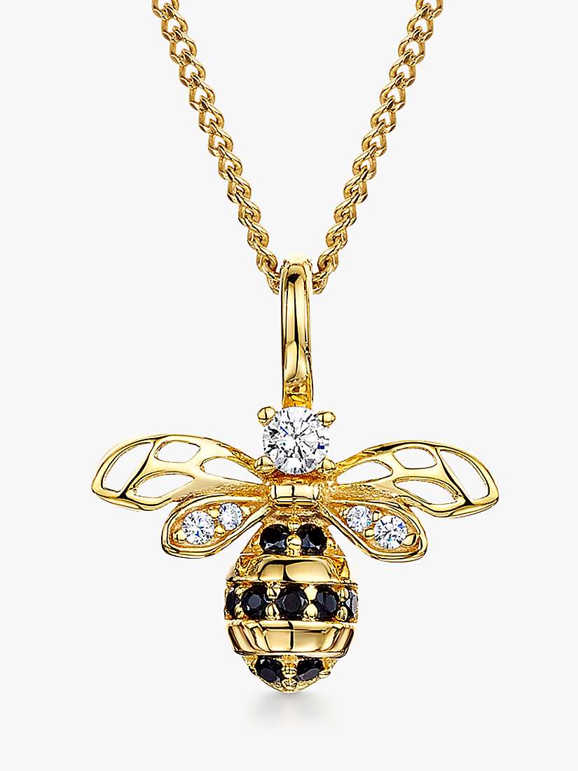 Buy Jools by Jenny Brown Cubic Zirconia Small Bee Pendant Necklace Online at johnlewis.com