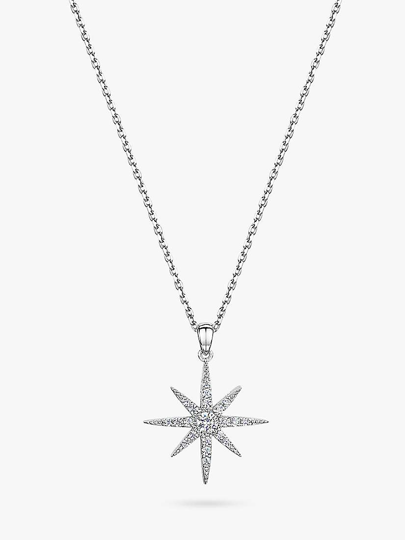 Buy Jools by Jenny Brown North Star Pendant Necklace, Silver Online at johnlewis.com