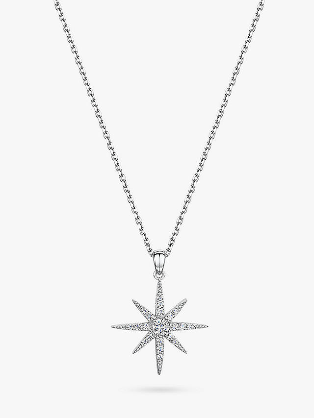 Jools by Jenny Brown North Star Pendant Necklace, Silver
