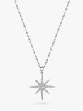 Jools by Jenny Brown North Star Pendant Necklace, Silver