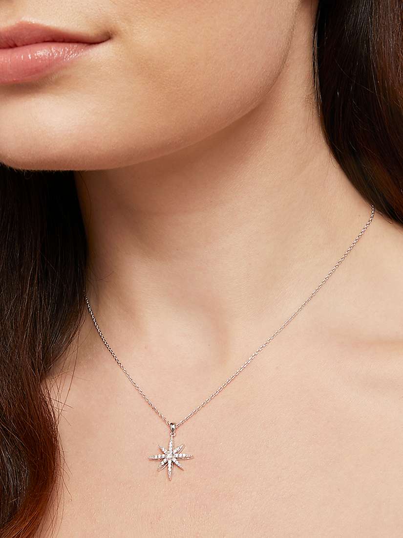 Buy Jools by Jenny Brown North Star Pendant Necklace, Silver Online at johnlewis.com