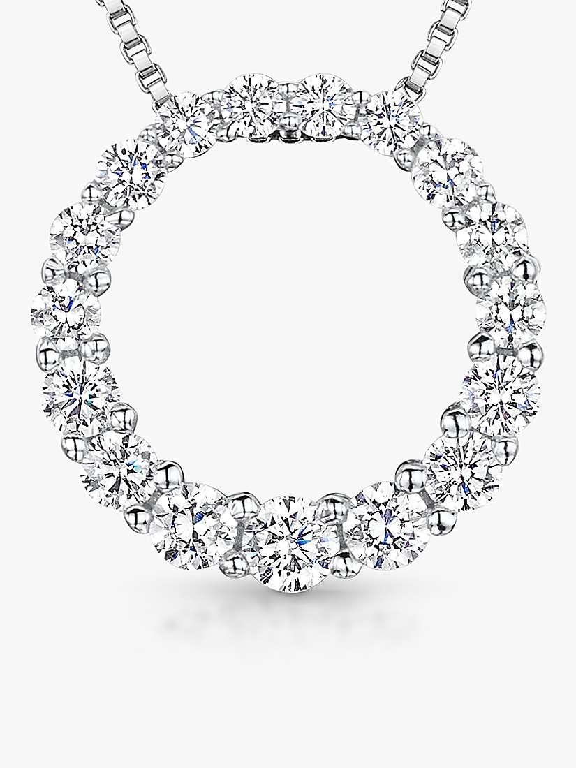 Buy Jools by Jenny Brown Open Circle Cubic Zirconia Charm, Silver Online at johnlewis.com
