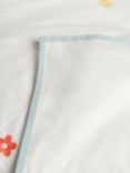 John Lewis Embroidered Pure Cotton Floral Duvet Cover & Pillowcase Set, Single