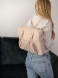 Stackers Plain Multi Wear Laptop Handbag, Pink Nude