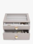 Stackers Classic 2 Drawer Jewellery Box, Natural Taupe