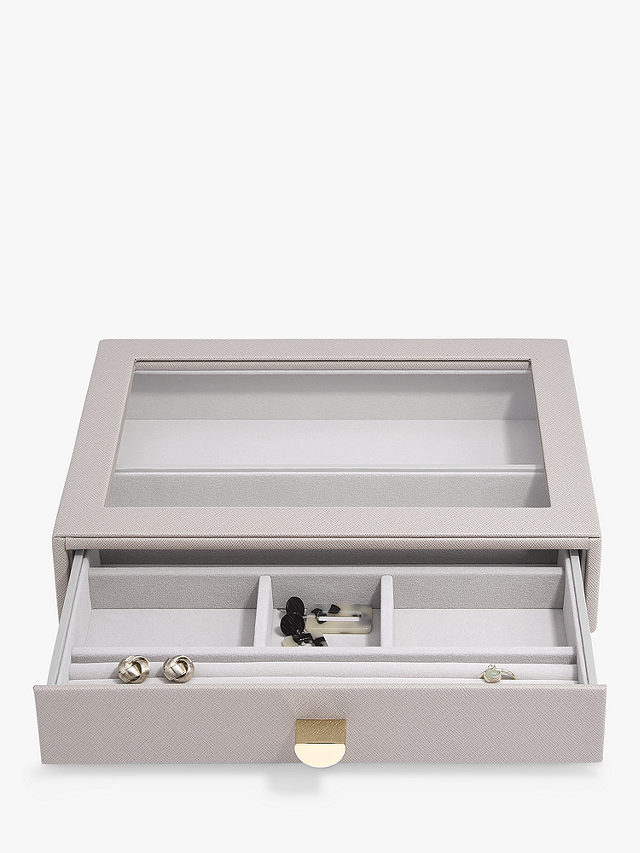Stackers Classic 2 Drawer Jewellery Box, Taupe