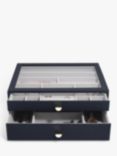 Stackers Supersize Glass Lid 2 Drawer Jewellery Box