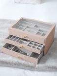 Stackers Supersize Glass Lid 3 Drawer Jewellery Box