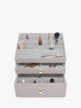 Stackers Super Size 2 Drawer Make Up Storage Box, Natural Taupe