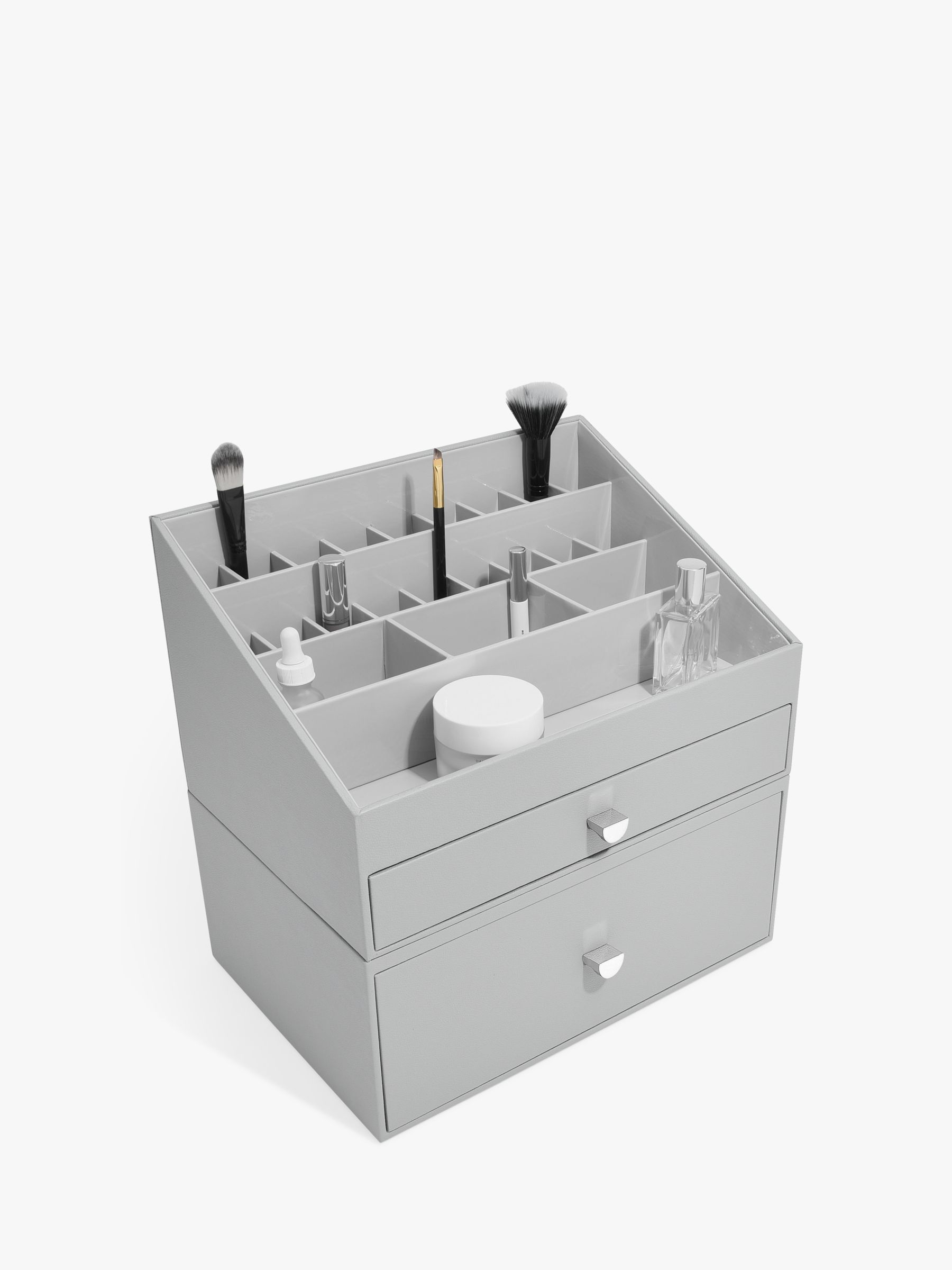 Stackers Super Size 2 Drawer Make Up Storage Box, Grey 3