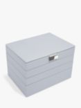 Stackers Classic 4 Drawer Jewellery Box, Purple Light