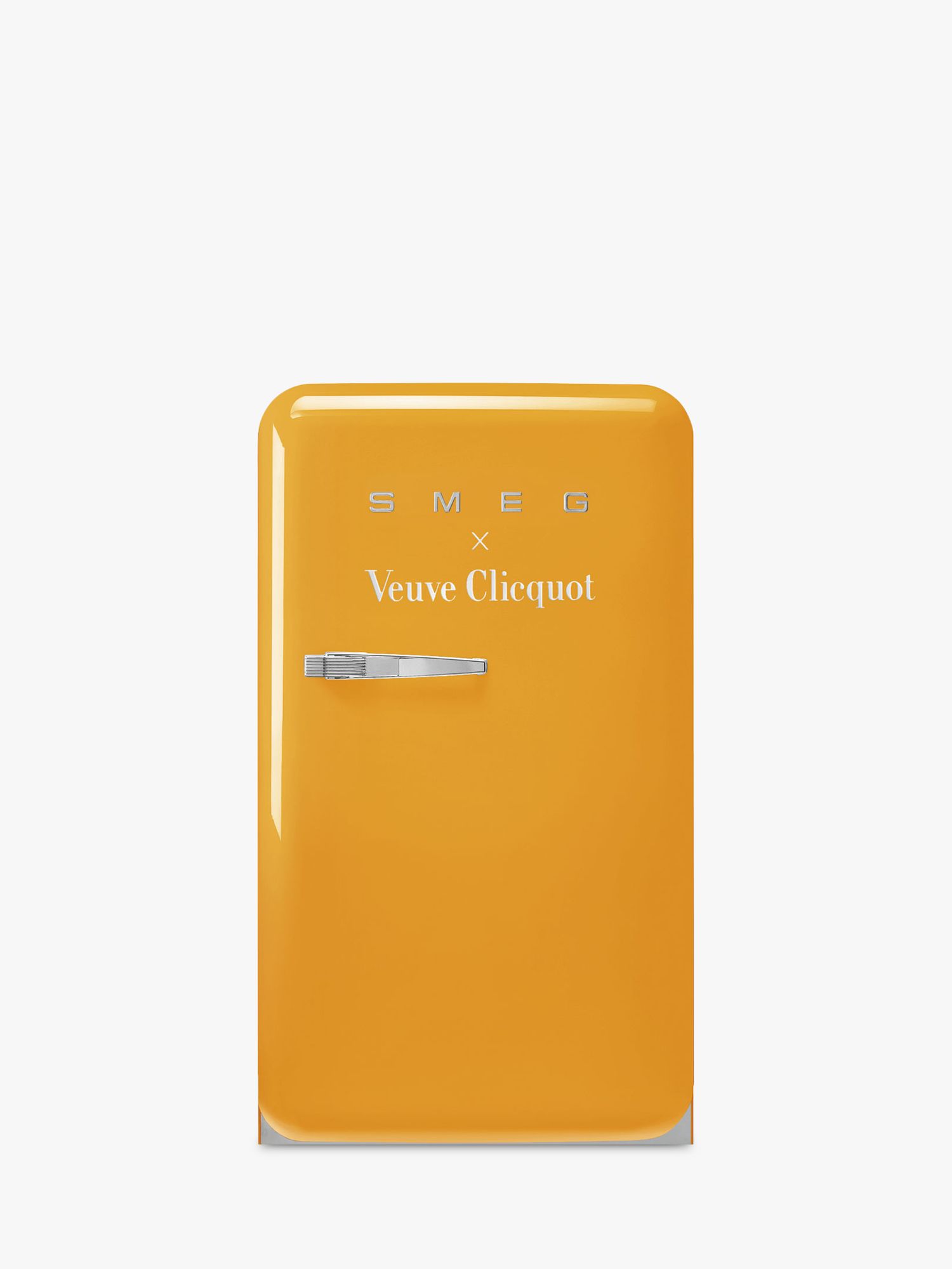 Smeg x Veuve Clicquot 50's Style FAB10R Freestanding Fridge with Ice Box, 55cm Wide, Right-Hand Hinge