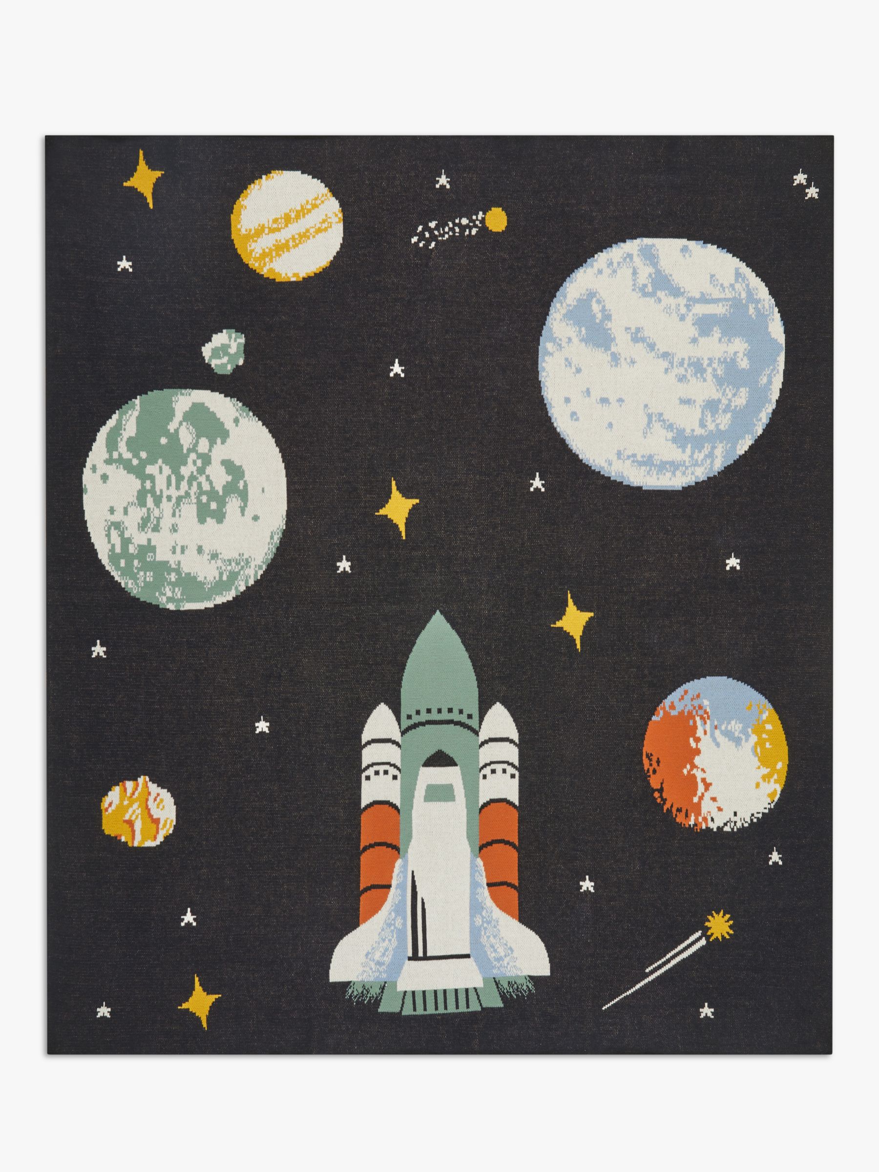 John Lewis Outer Space Pure Cotton Throw