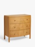 John Lewis Rise 3 Drawer Chest, Natural