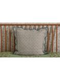 Morris & Co. Scallop Embroidered and Quilted Pillow Sham, Multi