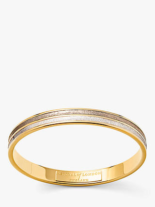 Aspinal of London Double Stripe Leather Bangle