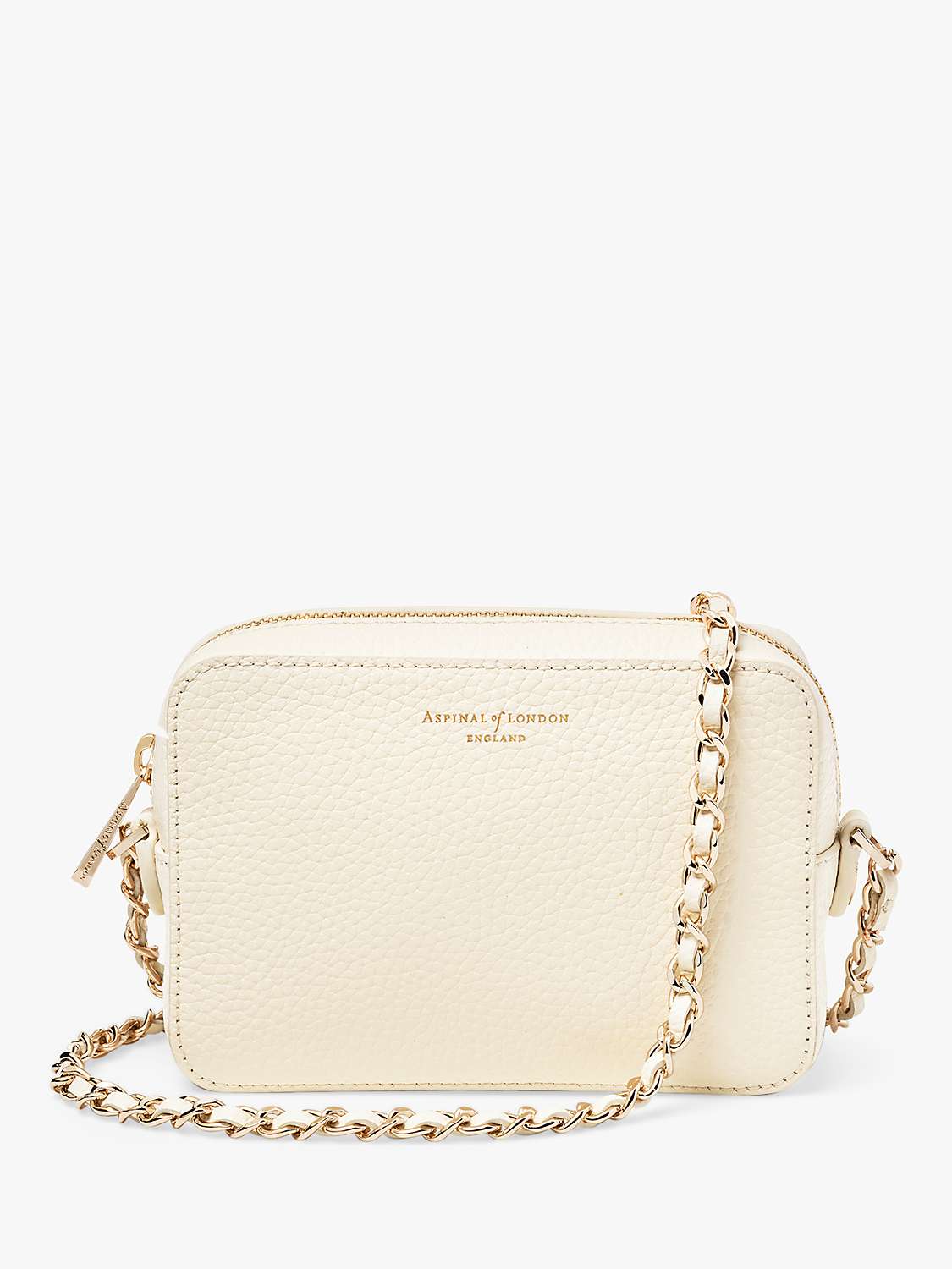 Buy Aspinal of London Milly Pebble Leather Cross Body Bag Online at johnlewis.com
