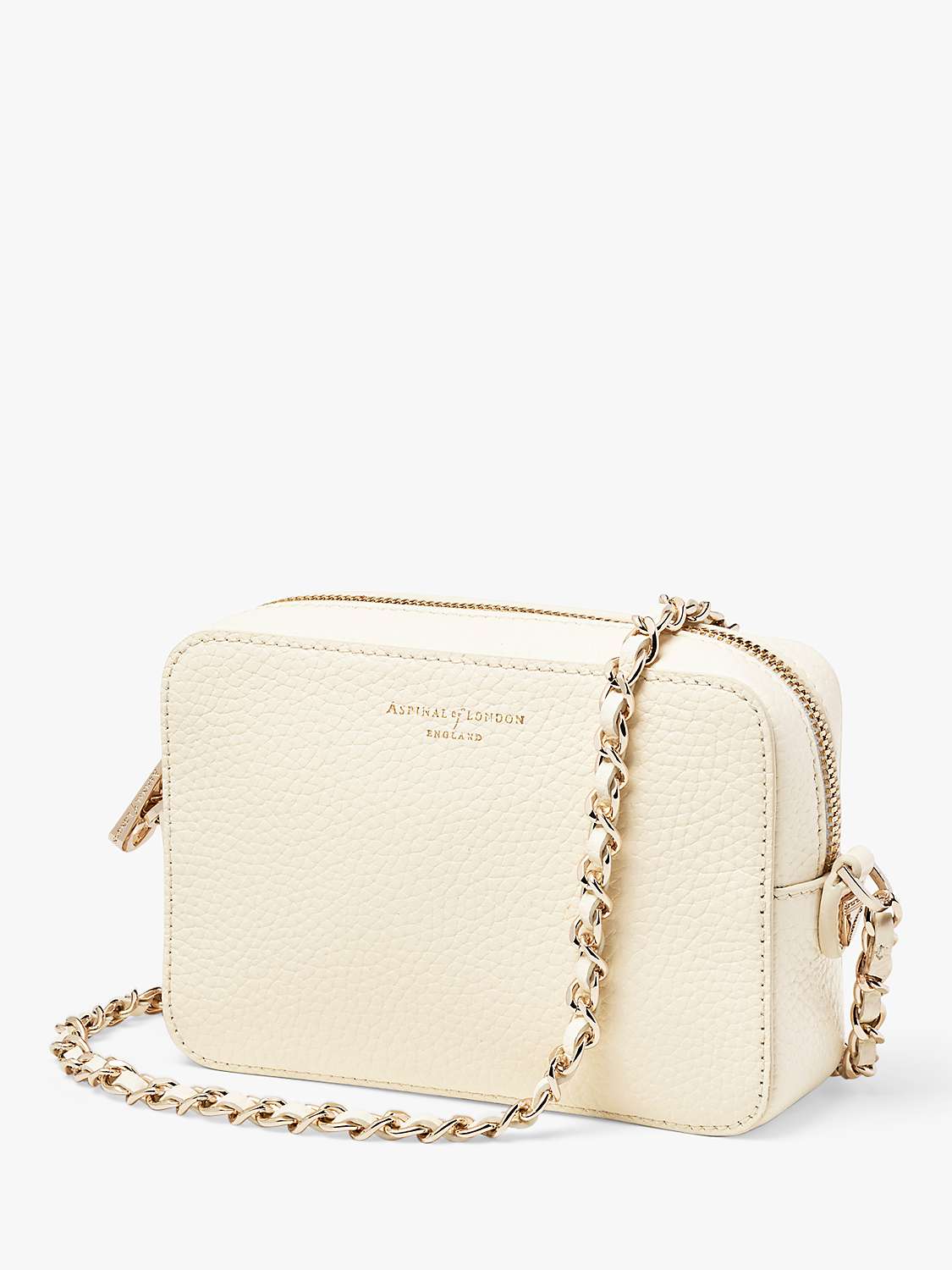 Buy Aspinal of London Milly Pebble Leather Cross Body Bag Online at johnlewis.com