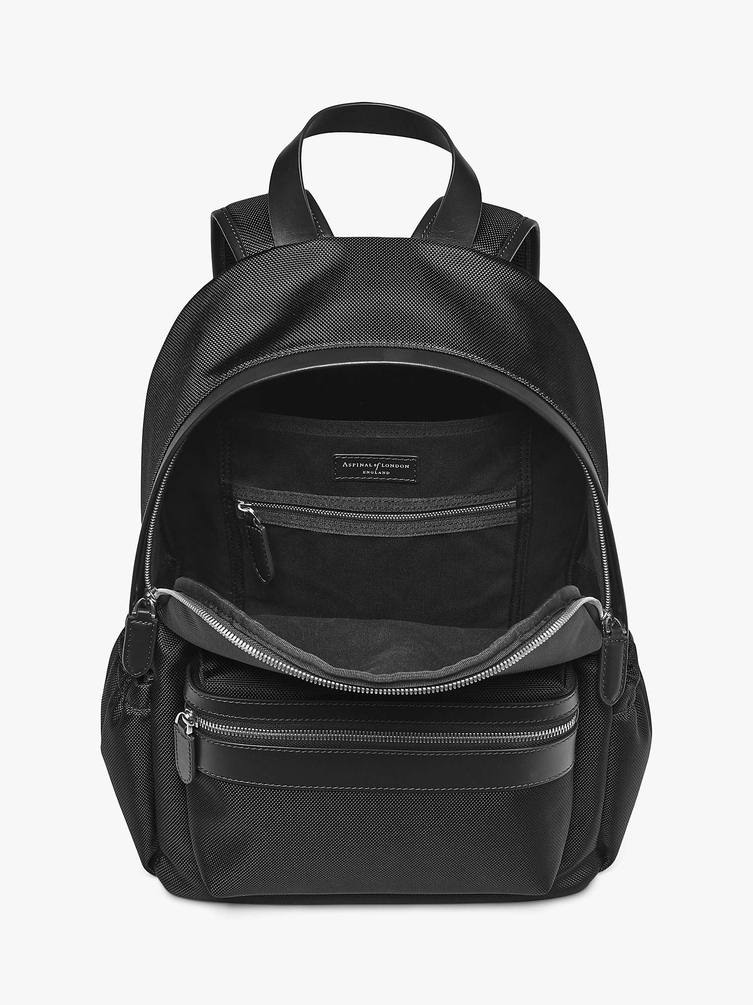 Buy Aspinal of London Commuter Backpack, Black Online at johnlewis.com