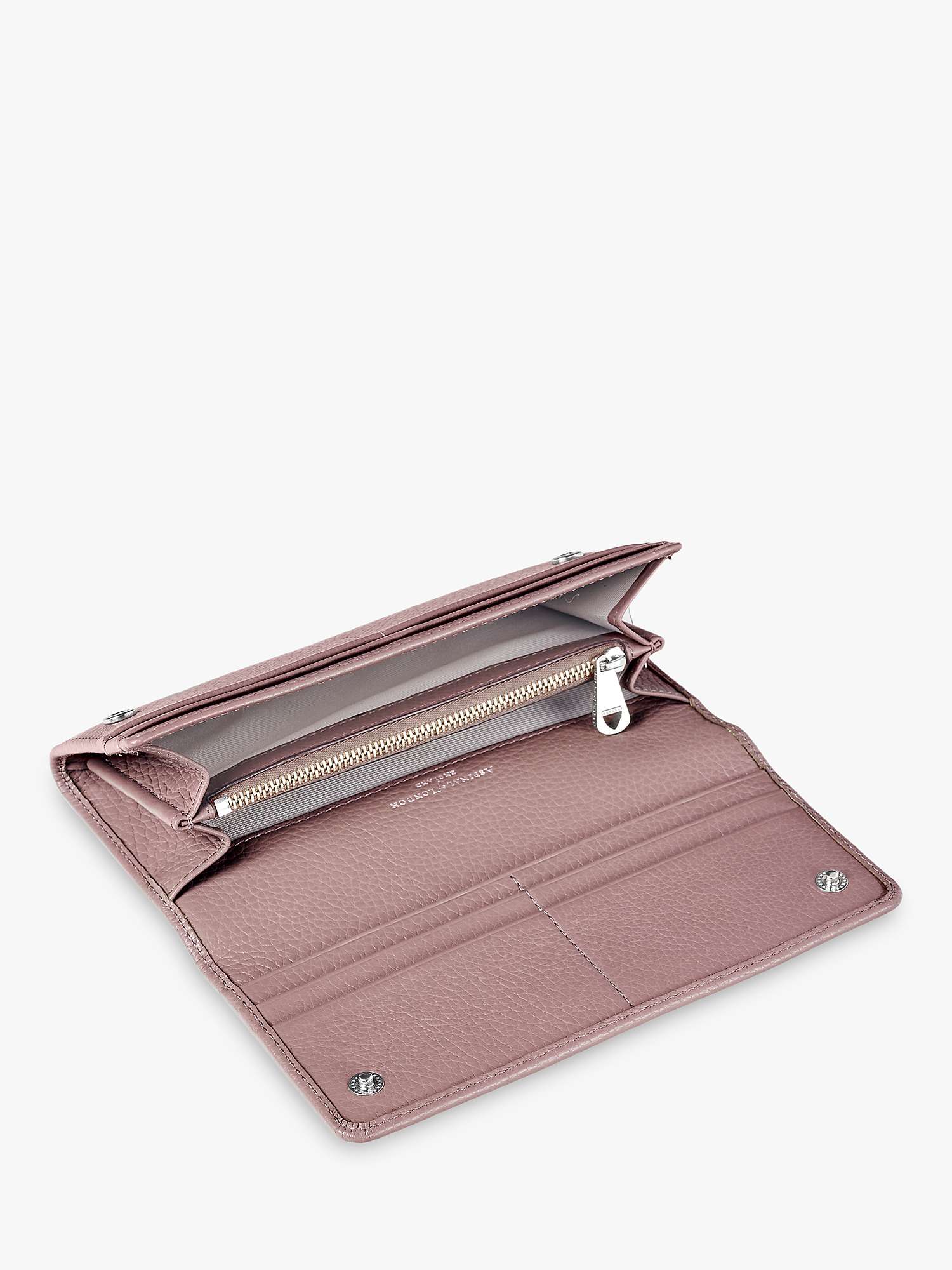 Buy Aspinal of London Pebble Leather London Midi Purse Online at johnlewis.com