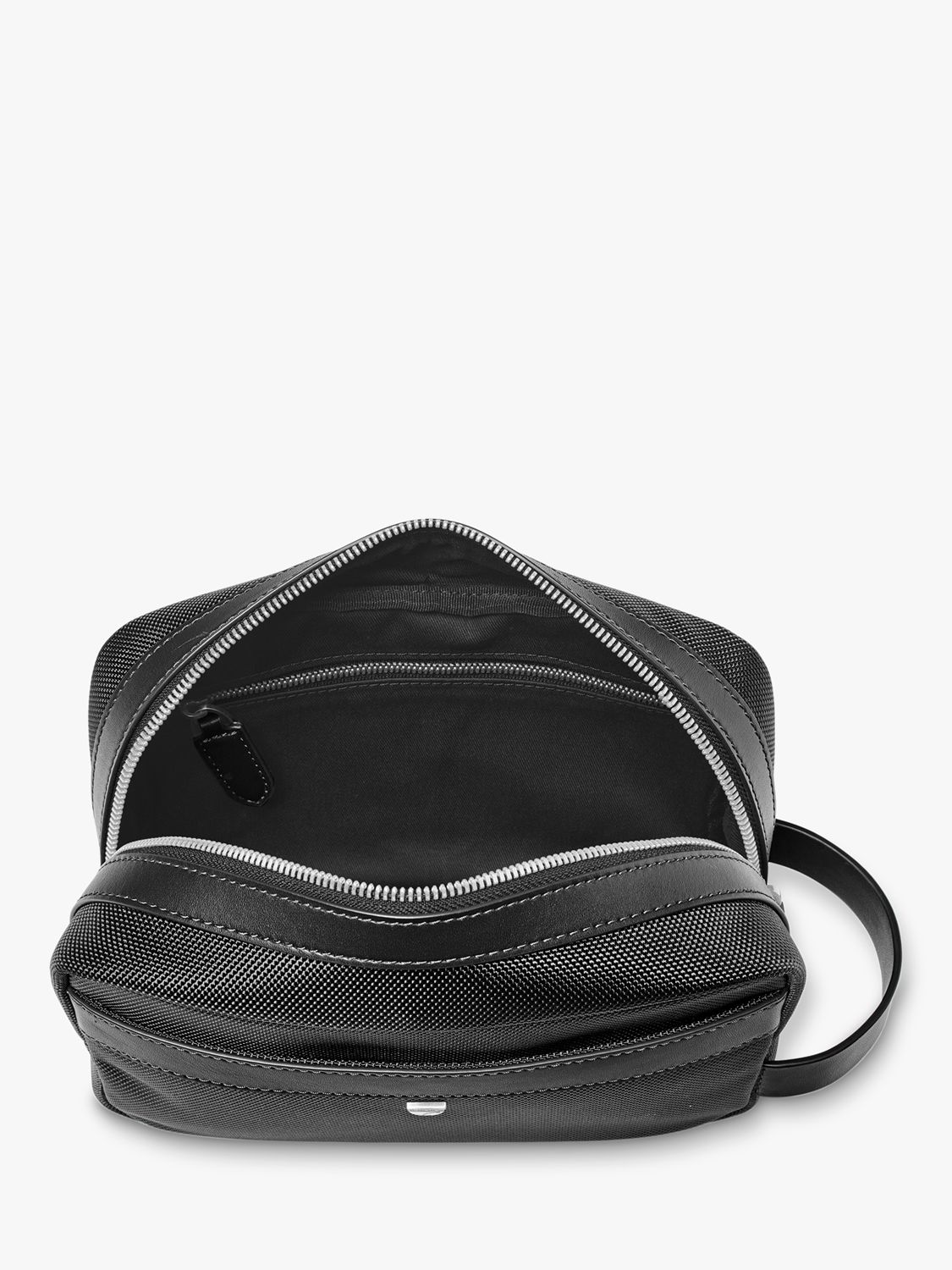 Aspinal of London Men's Nylon Wash Bag, Black 3