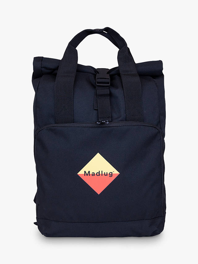 Madlug Roll-Top Backpack, Black