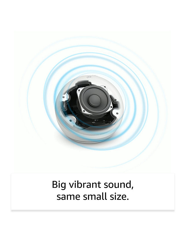 Amazon Echo Dot Smart Speaker with Alexa Voice Recognition & Control, 5th Generation (2022), Glacier White