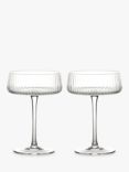 Anton Studio Designs Empire Glass Champagne Saucer, Set of 2, 250ml
