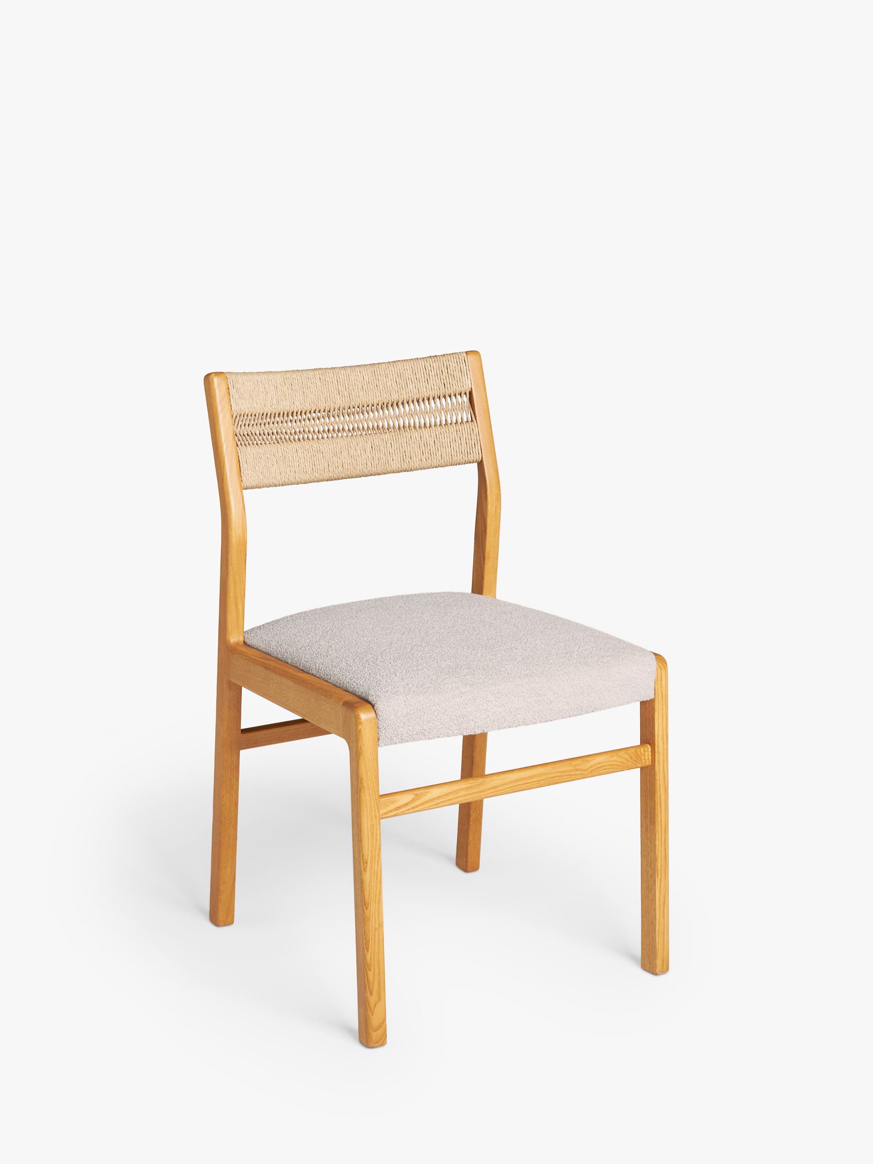 John Lewis Wycombe Rope Back Dining Chair, Ash