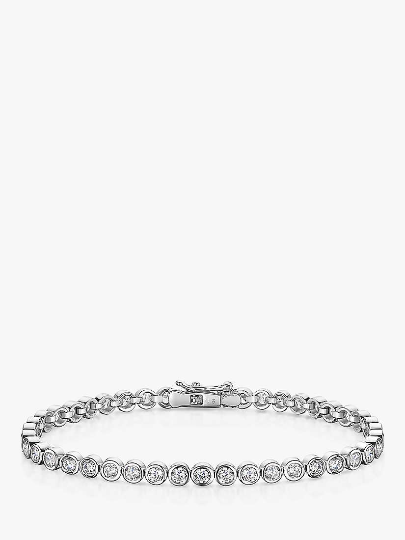 Buy Jools by Jenny Brown Cubic Zirconia Round Tennis Bracelet, Silver Online at johnlewis.com