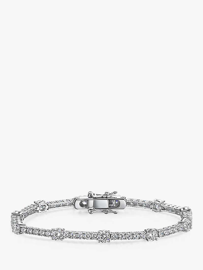 Buy Jools by Jenny Brown Mixed Size Cubic Zirconia Tennis Bracelet, Silver Online at johnlewis.com