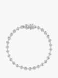 Jools by Jenny Brown Cubic Zirconia Round Link Tennis Bracelet, Silver