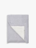 The Little Tailor Plush Lined Knit Baby Blanket, Grey