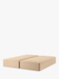 John Lewis Pocket Sprung Divan Base, Emperor, Deep Velvet Biscuit