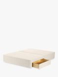 John Lewis Pocket Sprung 2 Drawer Divan Base, Double, Brushed Tweed Beige