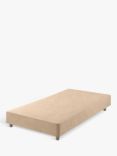 John Lewis Pocket Sprung Shallow Divan Base, Single, Deep Velvet Biscuit