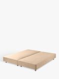 John Lewis Pocket Sprung Shallow Divan Base, King Size, Deep Velvet Biscuit