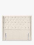 John Lewis Harlow Full Depth Headboard, Double, Brushed Tweed Beige