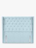 John Lewis Harlow Full Depth Headboard, Large Emperor, Relaxed Linen Duck Egg