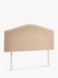 John Lewis Richmond Strutted Upholstered Headboard, Double, Biscuit